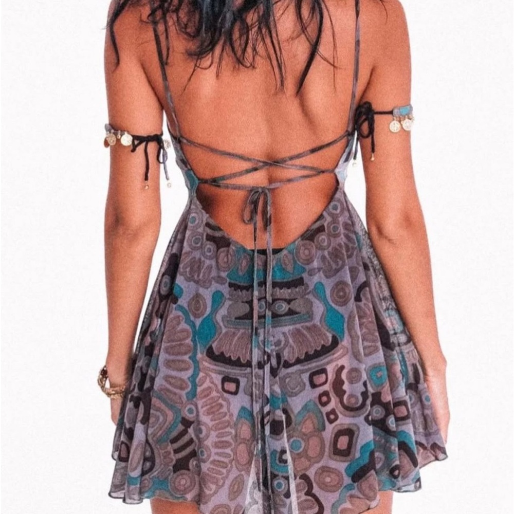 NWOT Dream pixie dress - tribal mesh - Picture 3 of 6